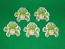 Holzknöpfe Frosch Tier