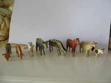 19 Alt Reifentiere Holz  Erzgebirge Handarbeit Hoftiere Bauerhof