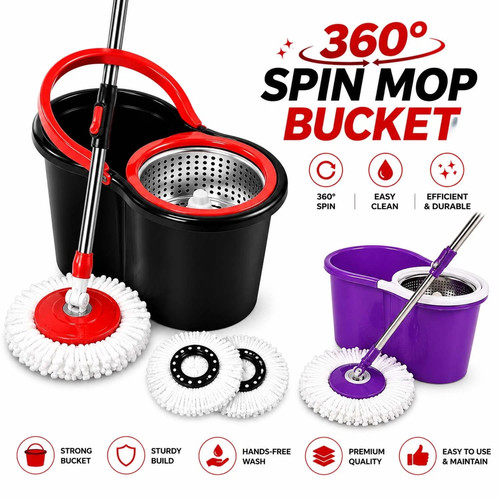 360 spin mop eimer set - mop,
