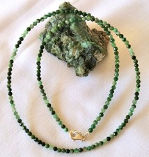 facettierte Smaragd Kette - 26