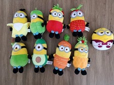 9x Stofftiere Minions Obst