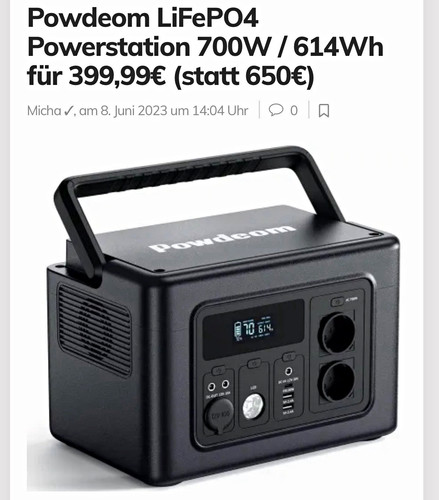 Powdeom powerstation lifepo4 - powerstation,