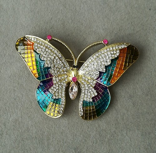 Schmetterling brosche gold - schmetterling,
