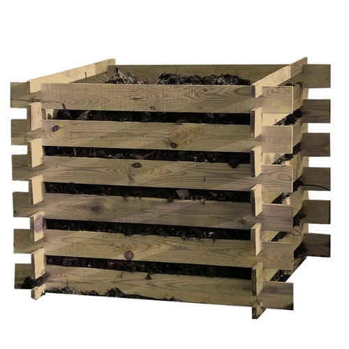 Holz komposter 120x120x70cm - holz-komposter,