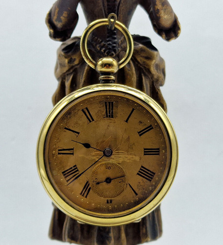 Antike walzgold taschenuhr - walzgold,