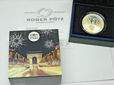 10 Euro 2020 Schätze von Paris - Champs-Elysees Silber PP Goldapplikation
