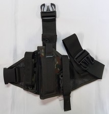 KHS Products Tiefziehholster P8 links flecktarn Bundeswehr Oberschenkelholster 