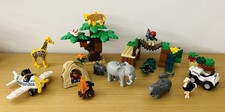 Lego Duplo Safari Set 6156 Krokodil Tier Elefant Giraffe Nilpferd Strauss Tiere