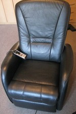 Fernseh oder Ausruhsessel elektrisch von Hukla schwarz, gebraucht