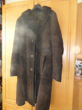 Velourledermantel, Herrn Braun, Lammfell, Gr. 52, guter Zustand