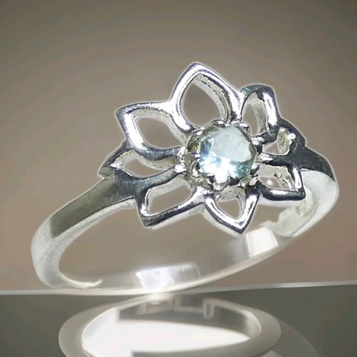 Blautopas ring 925 - 💎,