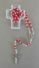 Rosenkranz rote Perlen mit