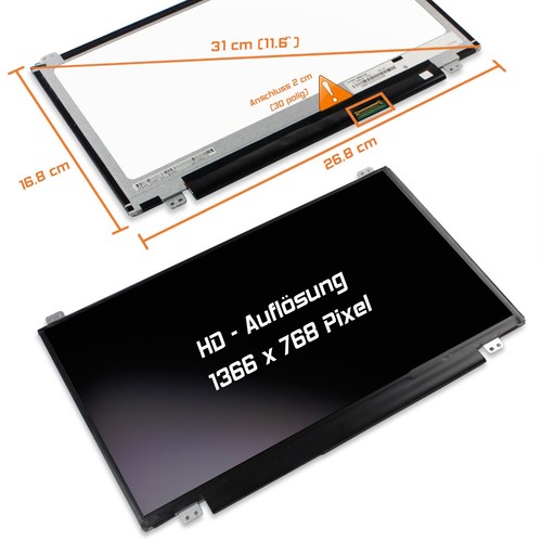 Led display glossy - 11,6",