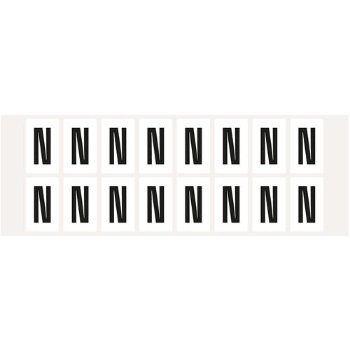 Aufkleber buchstabe - buchstabe, n