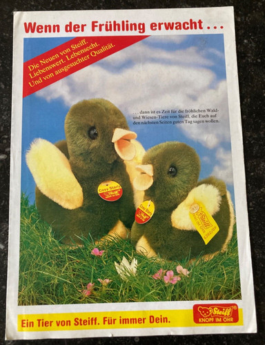 Steiff knopf ohr werbung - steiff,