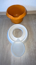 Tupperware Sahnefee 1,5 L Orange Rührschüssel 1366 Spritzschutz + Deckel Vintage