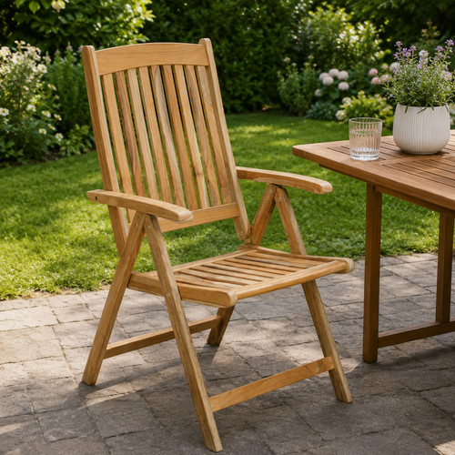 Gartensessel 104x58x98 teak - gartensessel,