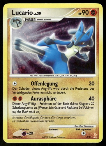 Lucario holo pokemon - pokemon, dp