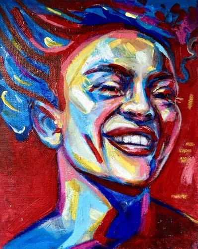 Original acryl öl - acryl, bild