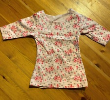 Puppenkleid Nachthemd für Puppen rosa geblümt