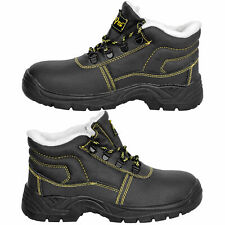 Arbeitsschuhe Gefüttert Winterschuhe Bauschuhe Stahlkappe Leder SB(BRYES-TOSB)