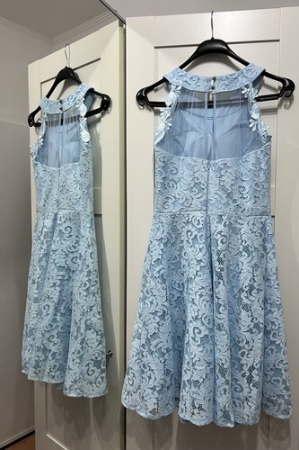 Kleid hellblau edle - kleid, 38