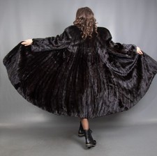 7593 GLAMOURÖSER ECHTER SAGA SUPER NERZ MANTEL PELZ SWINGER PELZ WUNDERSCHÖN GR M