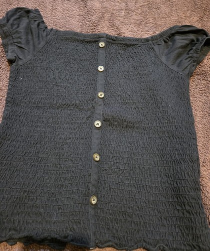Schwarzes only smock - "only", mit