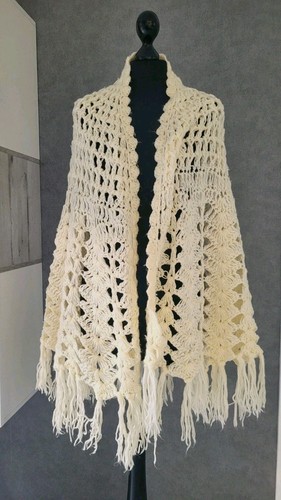 Großer weicher strickponcho - weicher, *