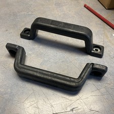 2 x Metall Handgriff gummiert