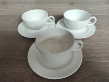 Villeroy & Boch Tipo weiß Teetasse mit Untertasse 3 Stück gebraucht