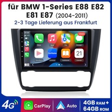 64GB Android 13 Carplay Autoradio Für BMW 1er E81 E82 E87 E88 GPS NAVI BT DAB+