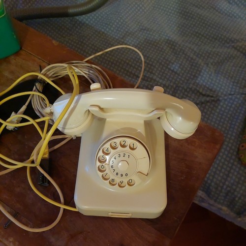 Telefon post elfenbeinfarben - telefon,