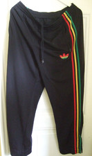 Adidas Firebird Rasta Hose Gr. M used - some small holes Vtg Trackpants "M"