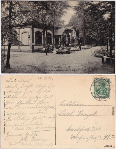 Ansichtskarte frankfurt - ansichtskarte, am