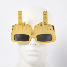 Lustige Mittelfinger Sonnenbrille Party Brille Requisit Karneval Geburtstag