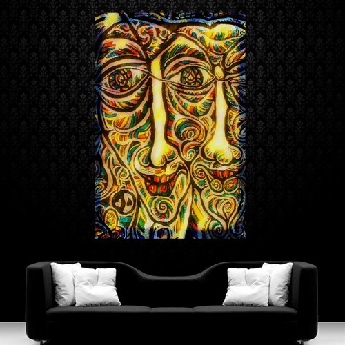 Leinwand bild xxl gesicht - er,