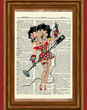 Betty Boop Dictionary Art