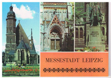DDR Postkarte, Leipzig, über