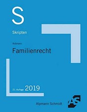 Alpmann Schmidt Familienrecht Roßmann Skript Taschenbuch Examenskandidaten