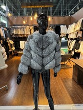Silberfuchs pelzmantel für - silberfuchs,