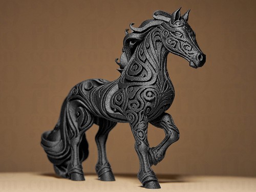 Designer horse sculpture - designer, |