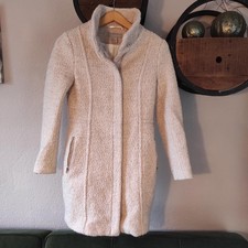 H&M Mantel Creme Beige Größe