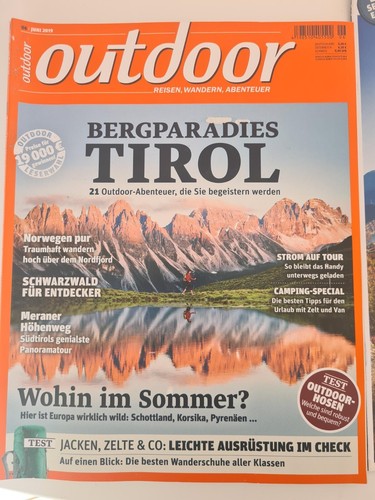 Zeitschrift outdoor juni 2019 - outdoor,