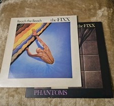 NM/EX. FIXX Reach the Beach & Phantoms. 2x Vinyl LP Record Albums. MCA FX1002/3