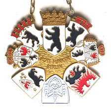 Rarität! Großer Karnevalsorden ROTE FUNKEN BERLIN 1987 zur 750-Jahrfeier Berlins