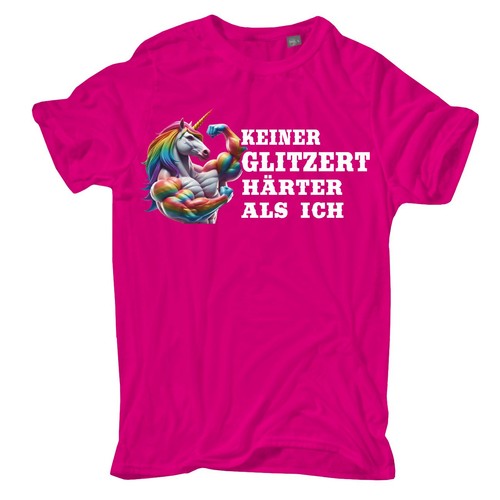 Herren shirt einhorn spaß - einhorn,