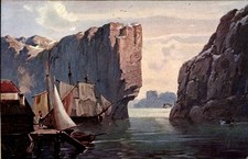 Künstler Ak Norwegen, Felsen