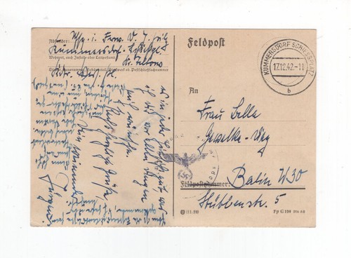 1942 reich feldpostkarte - 1942,