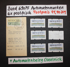 BUND ATM  6x 690PF postfrisch